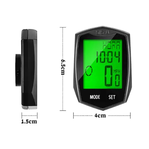 515 Luminous Touch Wireless Bicycle Stopwatch Night Lights Bike