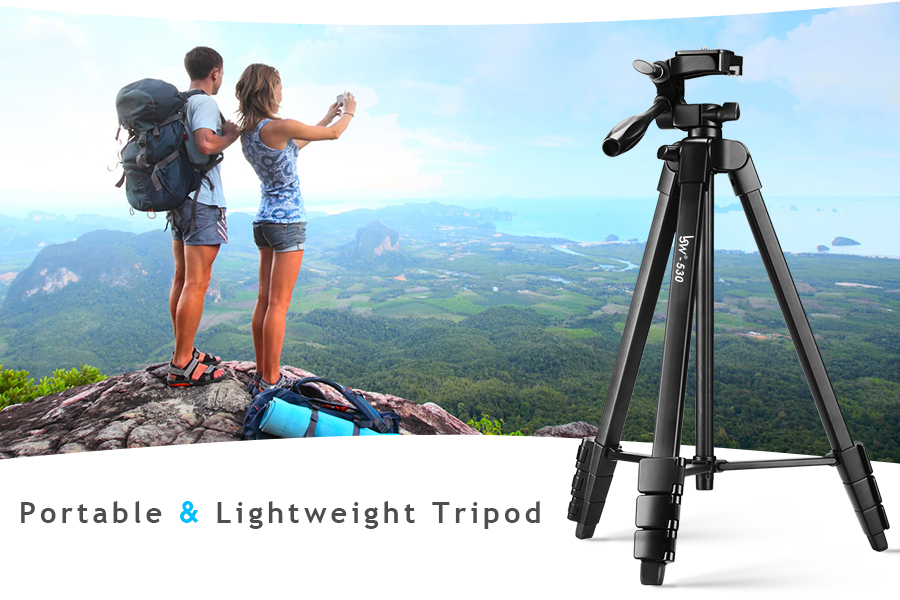 Tripod for Tablet Camera 60inch/150cm Aluminum Phone Tripod for Phone/iPad/ DSLR Camera with Remote Control Mount Holder