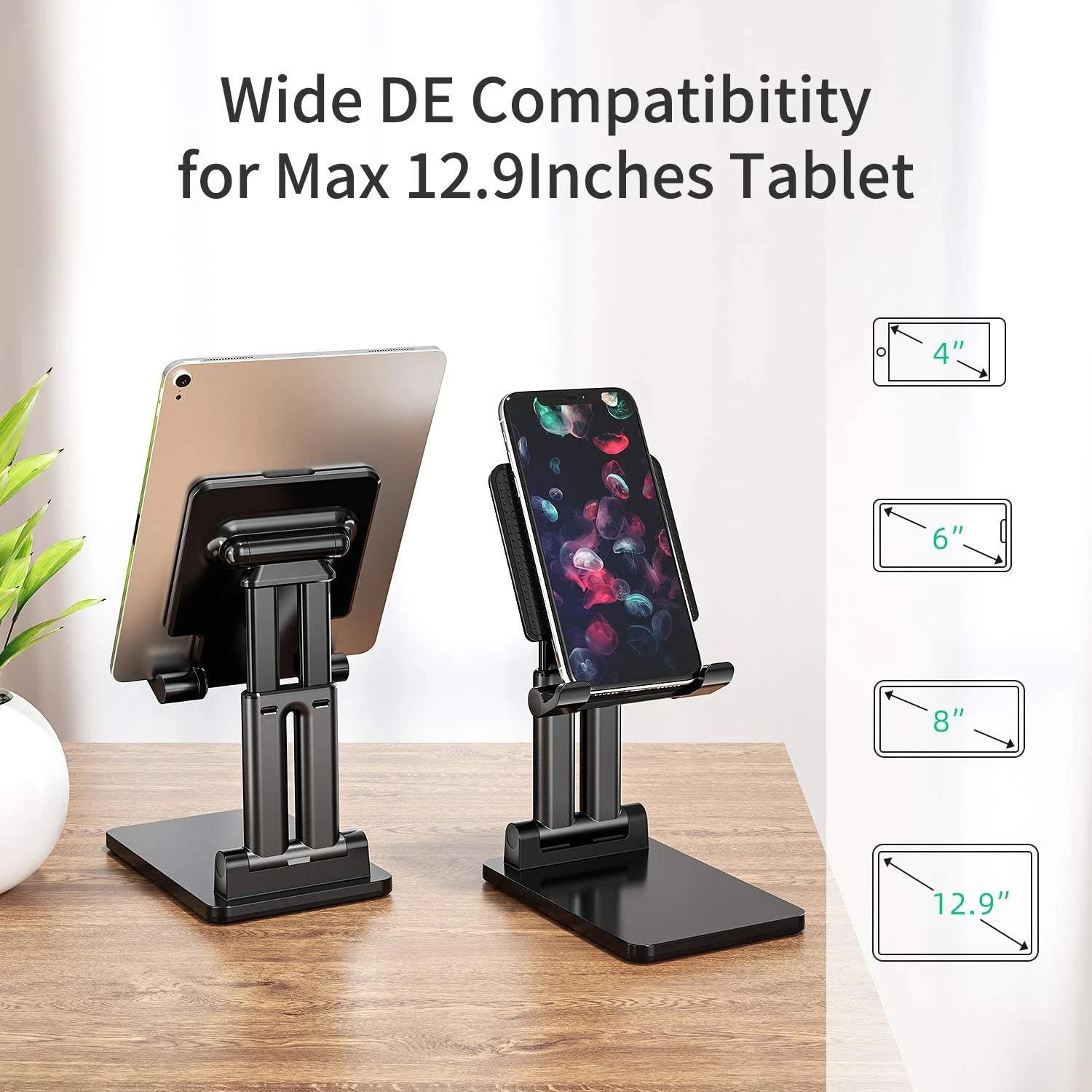 Tablet Stand Universal Mobile Phone Holder Stand for iPhone iPad Adjustable Tablet Foldable Table Cell Phone Desk Stand Holder