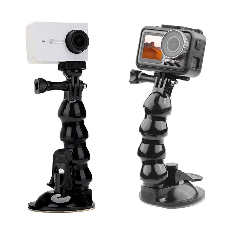 Mobile Phone Gopro Car Suction Cup Holder Hero 10/9/8/7/6 Action Camera Smart Phone Shooting Window Glass Flexible Bracket