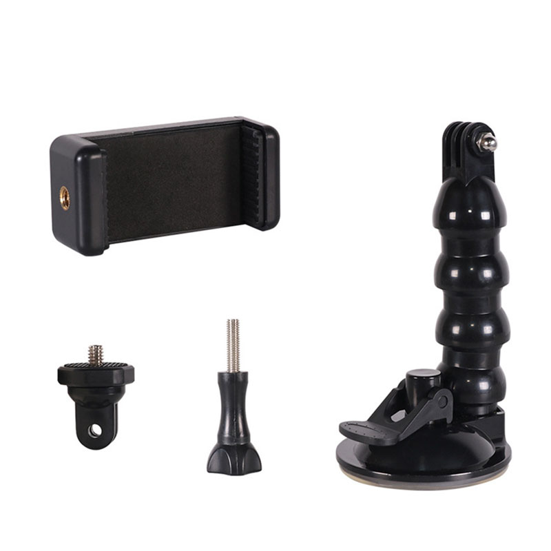 Mobile Phone Gopro Car Suction Cup Holder Hero 10/9/8/7/6 Action Camera Smart Phone Shooting Window Glass Flexible Bracket