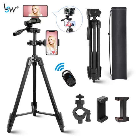 Mini 6" LED Ring Light, with Tripod, Mobile Phone Holder, Remote Control, for YouTube, Video Conference