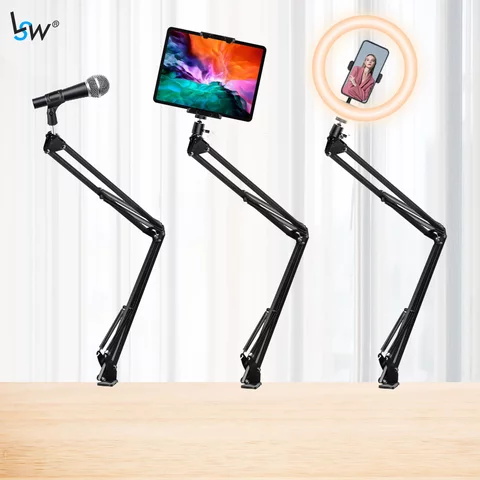 Mini 6" LED Ring Light, with Tripod, Mobile Phone Holder, Remote Control, for YouTube, Video Conference