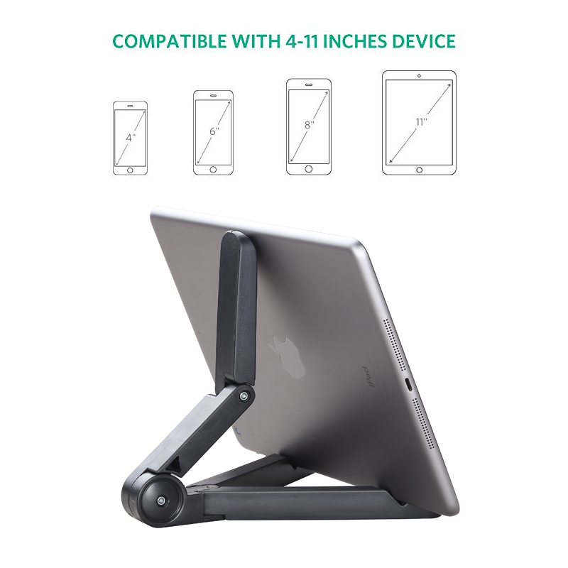 Adjustable Tablet Holder Stand - Compatible with Apple iPad, Samsung Galaxy and Kindle Fire Tablets