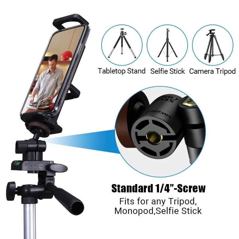 Universal 2 in 1 Tripod Mount Adapter Stand for iPhone/iPad，Mount Holder Suitable for Smartphone and Tablet