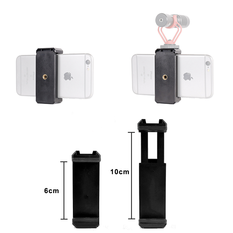 Universal Tripod Accessory Mount Gopro Adapter Cell Phone Holder Clip Hot Shoe Bluetooth with 1/4 Screw