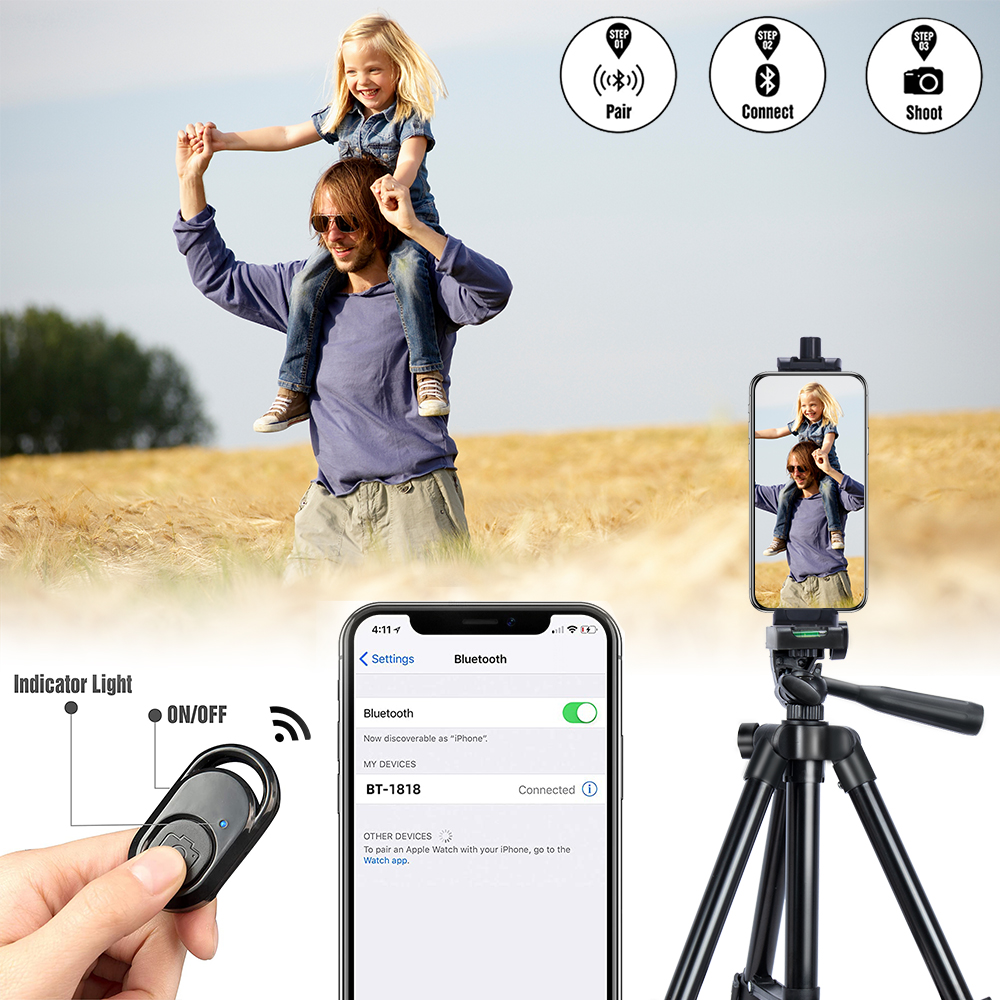 Universal Tablet Clamp Holder Tripod Mount Adapter Compatible with iPhone & iPad Pro/Air/ Mini with Cold Shoe For Microphone