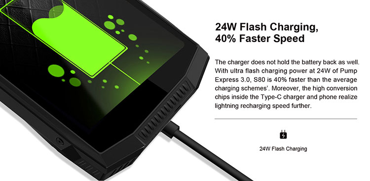 DOOGEE S80 6GB RAM 64GB ROM Helio P23 MTK6763T 2.5GHz Octa Core 5.99 Inch IPS Corning Gorilla Glass 4 FHD+ Screen Dual Camera IP68 IP69K Waterproof Android 8.1 4G LTE Smartphone