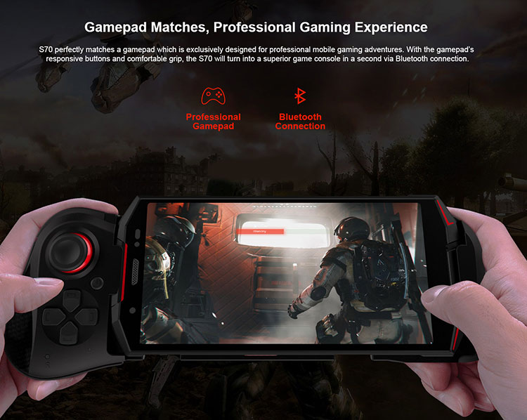 DOOGEE S70 6GB RAM 64GB ROM Helio P23 MTK6763T 2.5GHz Octa Core 5.99 Inch IPS Corning Gorilla Glass 4 FHD+ Screen Dual Camera IP68 IP69K Waterproof Android 8.1 4G LTE Smartphone