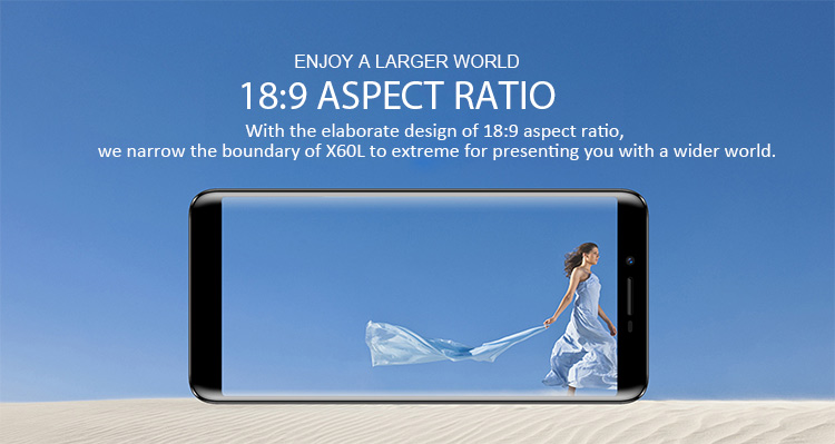 DOOGEE X60L 2GB RAM 16GB ROM MTK6737V 1.3GHz Quad Core 5.5 Inch 2.5D Screen Dual Camera Android 7.0 4G LTE Smartphone