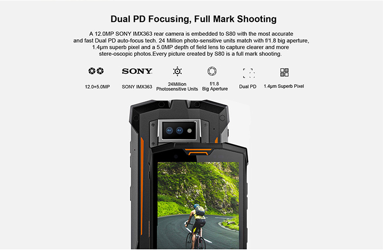 DOOGEE S80 6GB RAM 64GB ROM Helio P23 MTK6763T 2.5GHz Octa Core 5.99 Inch IPS Corning Gorilla Glass 4 FHD+ Screen Dual Camera IP68 IP69K Waterproof Android 8.1 4G LTE Smartphone