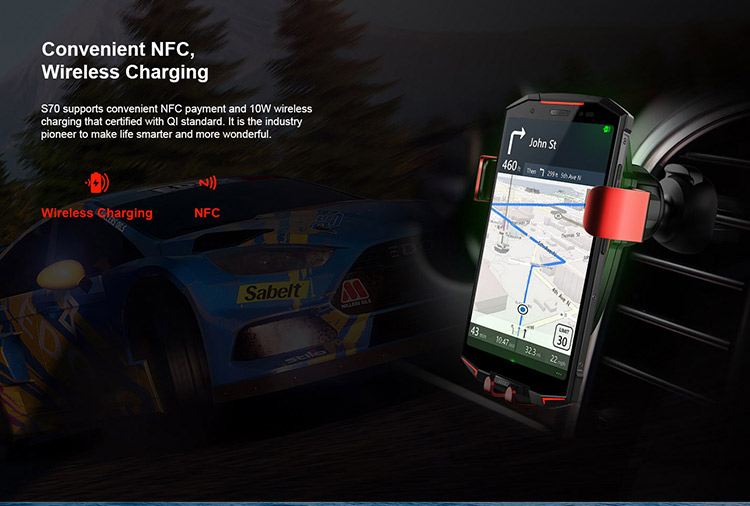 DOOGEE S70 6GB RAM 64GB ROM Helio P23 MTK6763T 2.5GHz Octa Core 5.99 Inch IPS Corning Gorilla Glass 4 FHD+ Screen Dual Camera IP68 IP69K Waterproof Android 8.1 4G LTE Smartphone