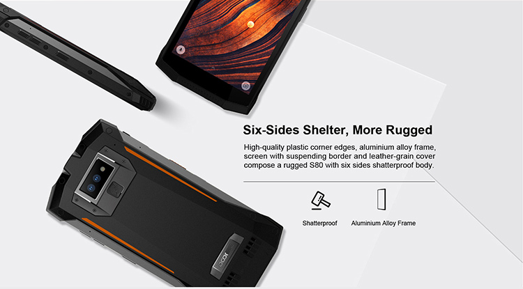 DOOGEE S80 6GB RAM 64GB ROM Helio P23 MTK6763T 2.5GHz Octa Core 5.99 Inch IPS Corning Gorilla Glass 4 FHD+ Screen Dual Camera IP68 IP69K Waterproof Android 8.1 4G LTE Smartphone